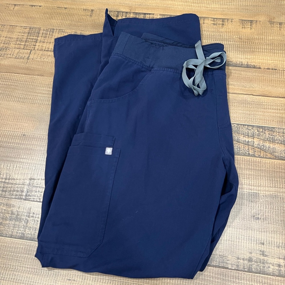 Figs Womens Scrub Bottoms Navy Blue Size Large